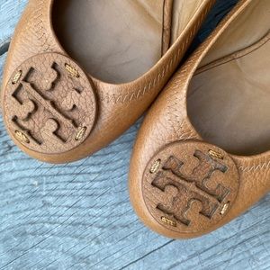 Tory Burch leather Reva logo flats